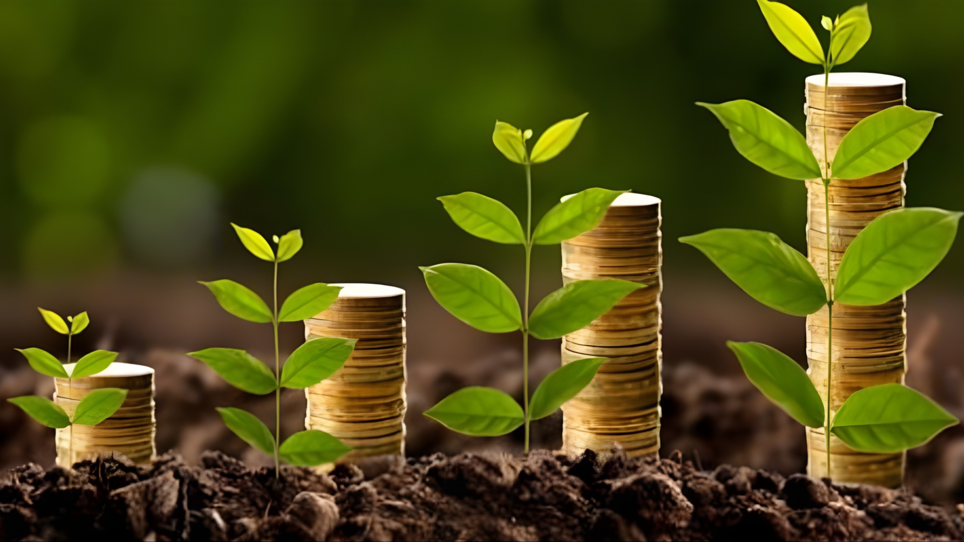 A imagem representa o crescimento e a viabilidade financeira, simbolizando o serviço de prorrogação de crédito rural.