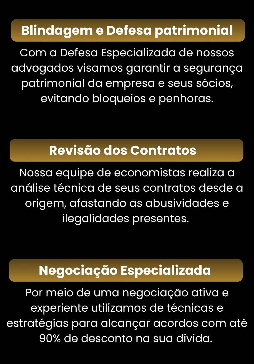 Reestruturação financeira da pessoa jurídica com blindagem patrimonial revisão de contratos e negociação de dívidas empresariais